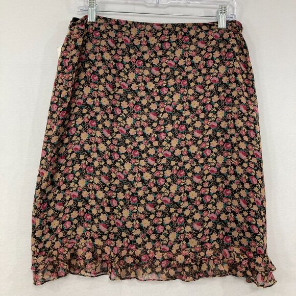 NWT Vintage Robbie Bee size 10 Petite Ditsy Floral Pure Silk Skirt Boho Fairy - Picture 8 of 9